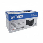 Maxi Tape Dispenser, 19mm, Plastic, Non-skid Base, Enables One Handed Dispensing, Black