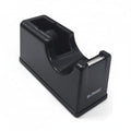 Maxi Tape Dispenser, 19mm, Plastic, Non-skid Base, Enables One Handed Dispensing, Black