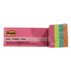 3M Post-It Sticky Notes, 1.5"X2", 1200 Sheets, Assorted Colours