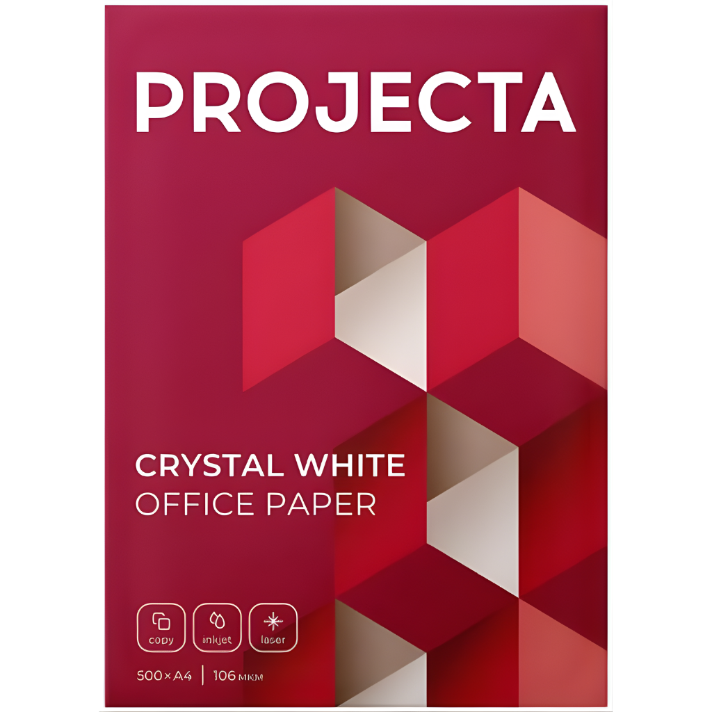 Projecta Ultra A4 Copy Paper, 500 Sheets, Crystal White