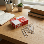Sax 236 Paper Clips, 50mm, Box of 100