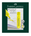 Faber Castell Highlighter Pens, Fluorescent Yellow, Chisel Nib, Box of 10
