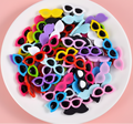 Multimate Mini Sunglass Flatback Embellishments for Crafts, Pack of 10, Assorted Colours