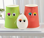 Multimate Eye Stickers Roll, 2D Self Adhesive, 1.3 cm Wide