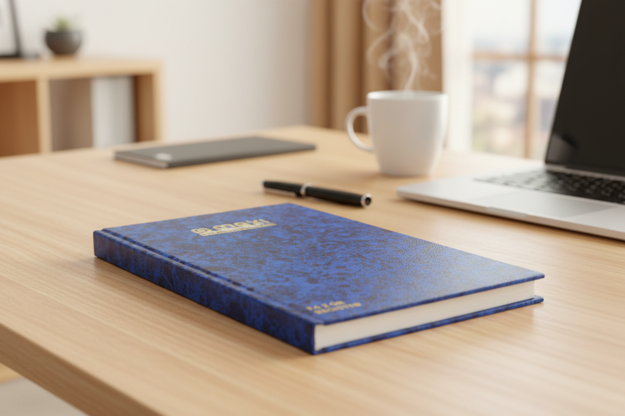 Maxi Register Book F4 2 QR, 60GSM, 96 Sheets, Classic Blue