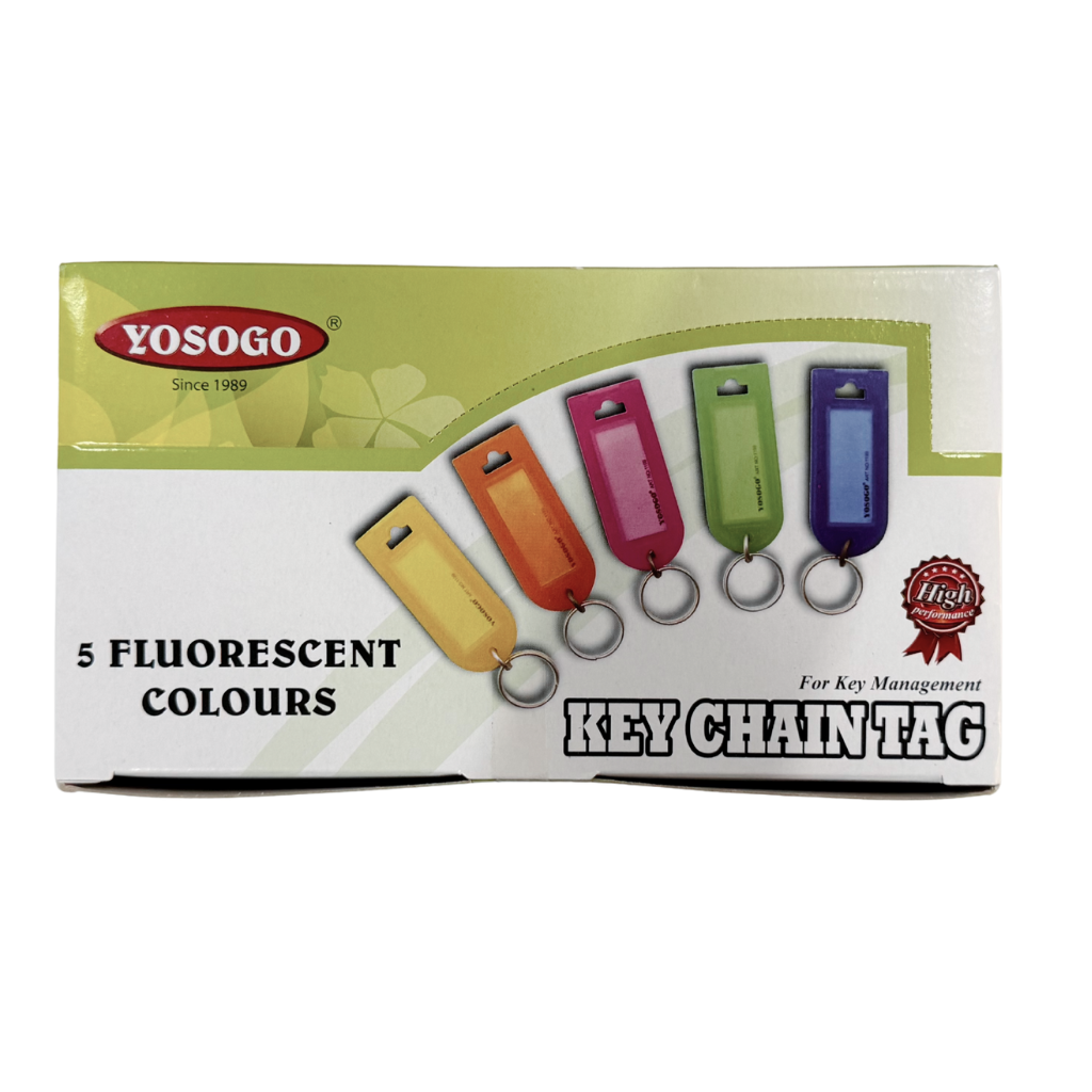 Yosogo Ring Key Tags, Assorted Colours, Pack of 100