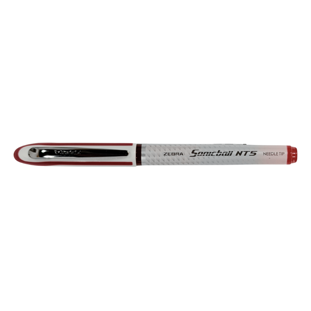 Zebra Sonicball Pen NT5, 0.5mm, Needle Tip, Single Piece, Black, Red, and Blue