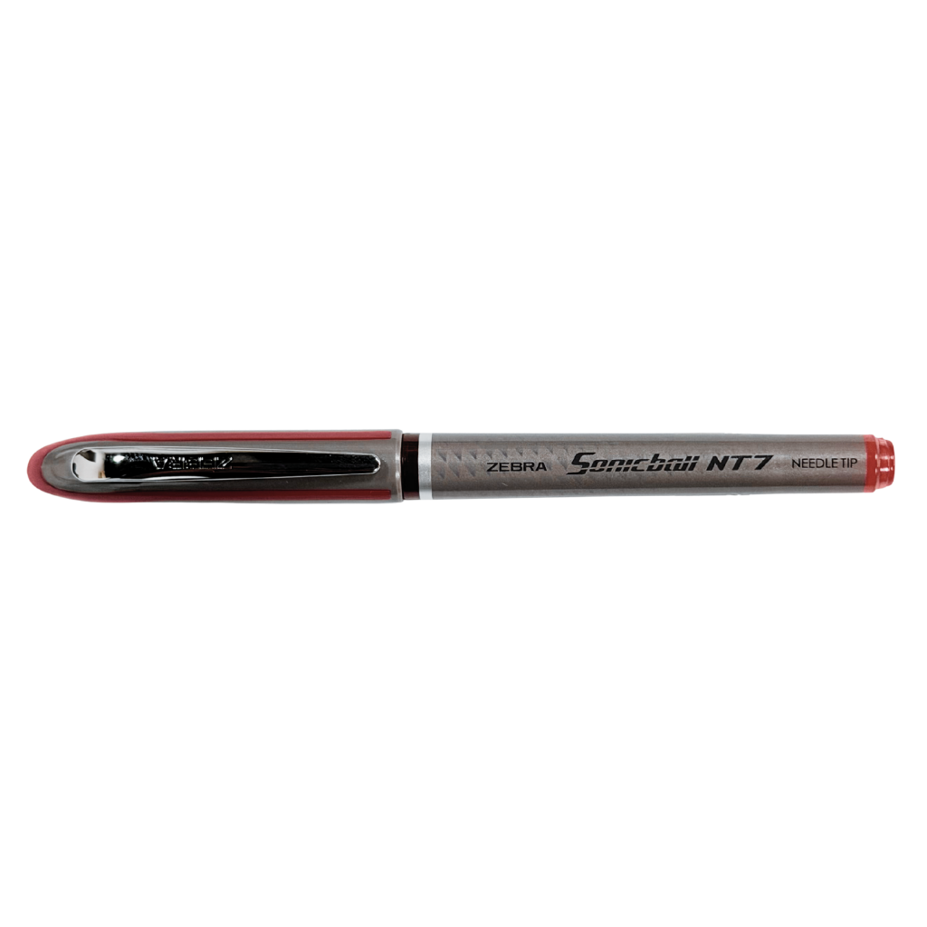 Zebra Sonicball NT7 Pen, 0.7mm, Needle Tip, Single Piece, Black, Red, and Blue