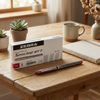 Zebra Sonicball Pen NT7 , 0.7 mm, Needle Tip, Box of 10, Black, Red, and Blue