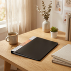 Stanley Clear File, A4, 20 Pockets, Black