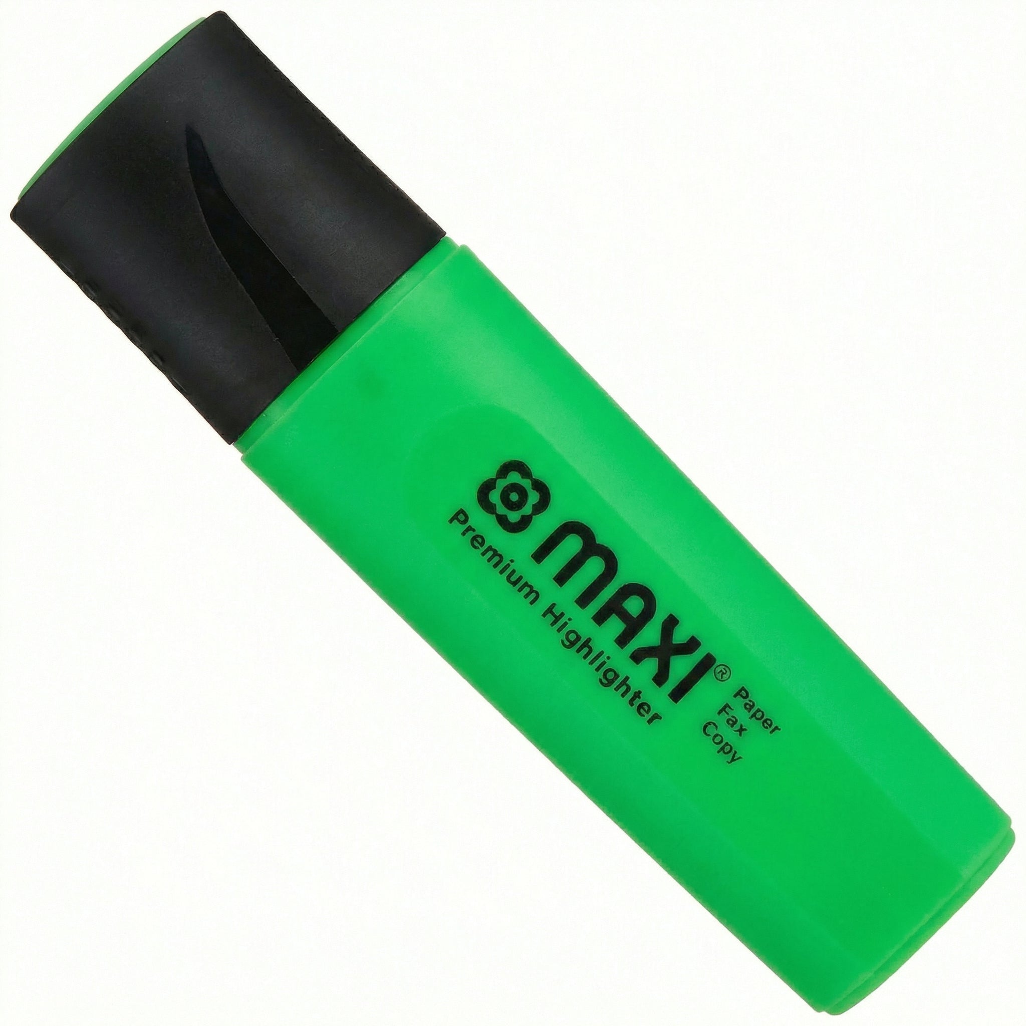 Maxi Highlighter Pen, Chisel Nib, Single Pieces, Yellow, Blue, Green, and Red