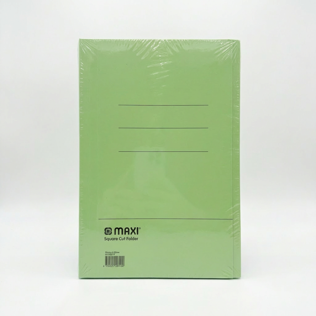 Maxi Square Cut Folder, F/S, 300 GSM, Assorted Colours