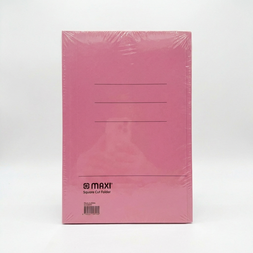 Maxi Square Cut Folder, F/S, 300 GSM, Assorted Colours