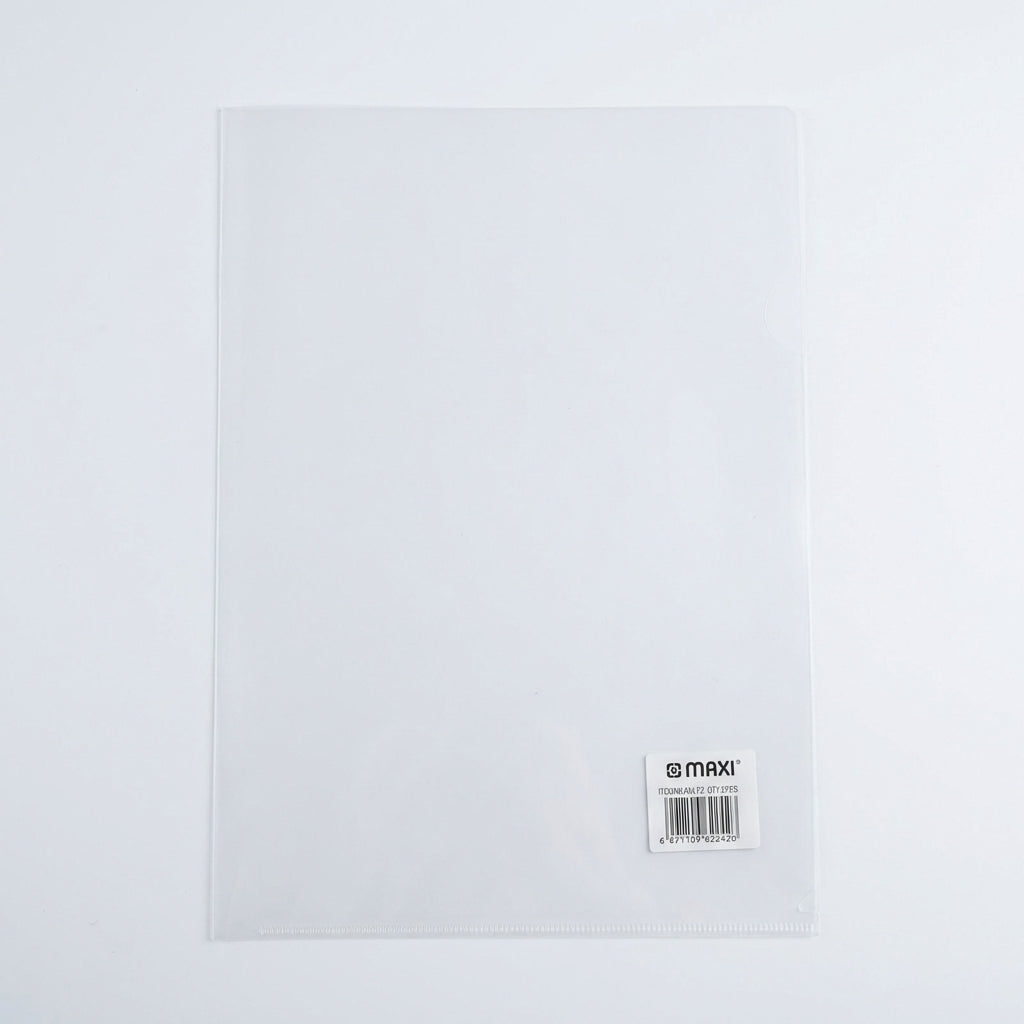 Maxi L Shape Folder, Clear Bag, A4, Pack of 12