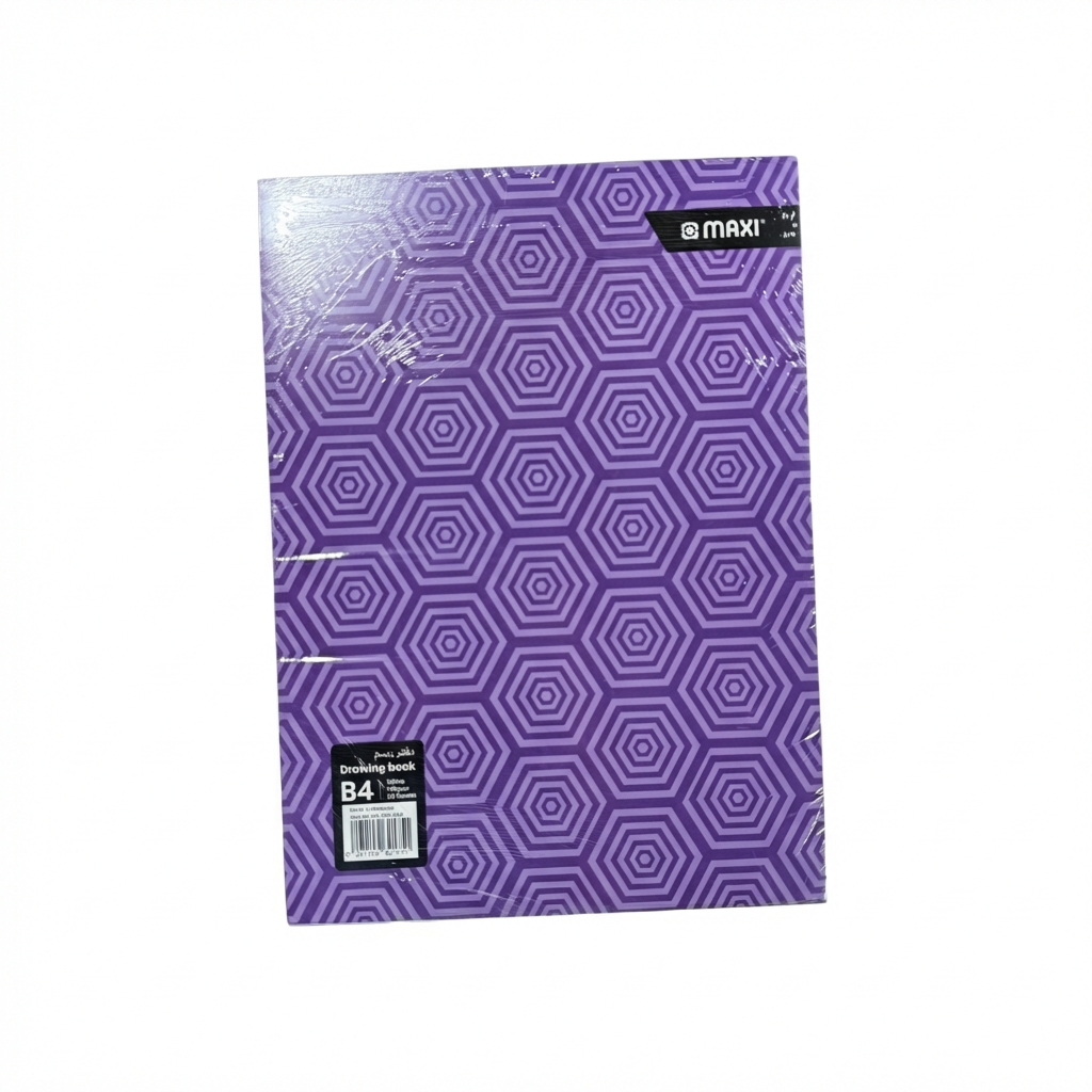 Maxi Drawing Book, Coloured Sheets, B4 Size, Thickness of 110GSM Per Sheet, 20 Sheets