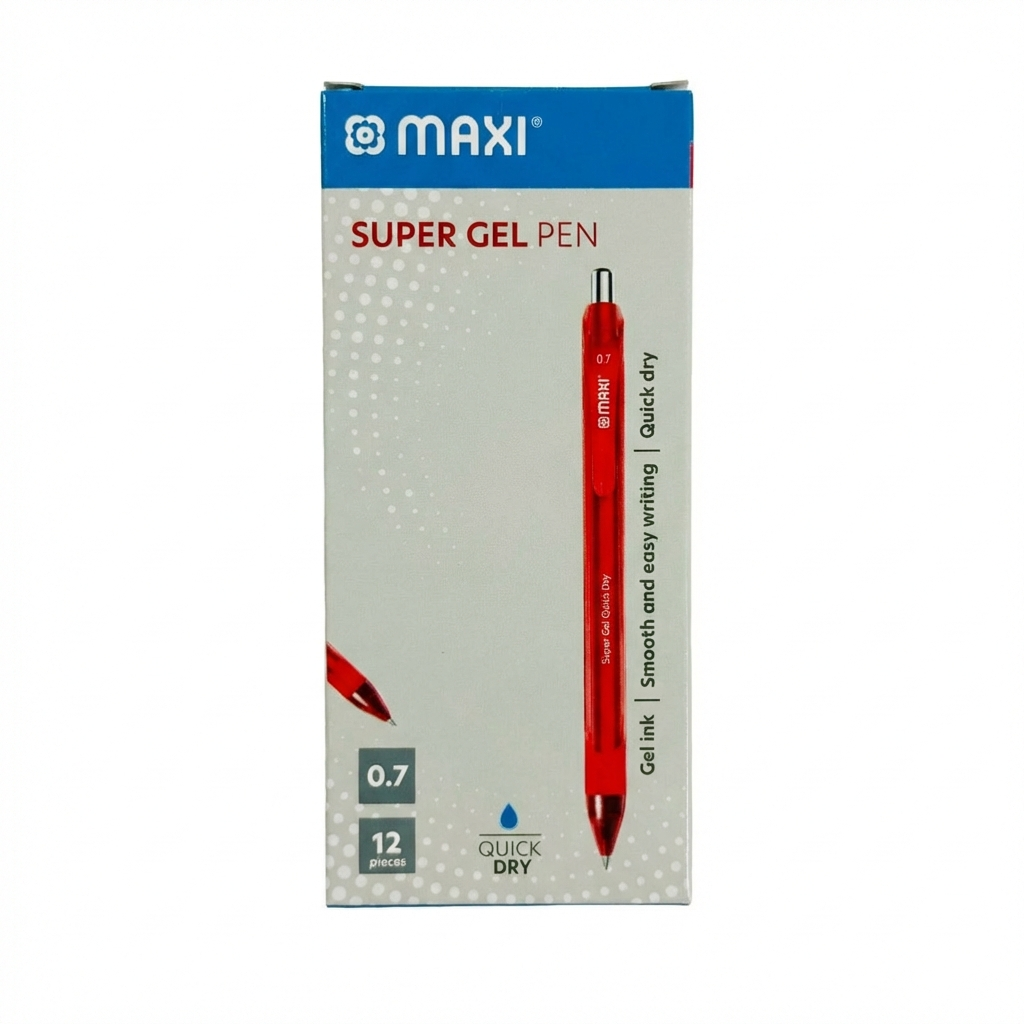Maxi Gel Pen, 0.7mm, Box of 12