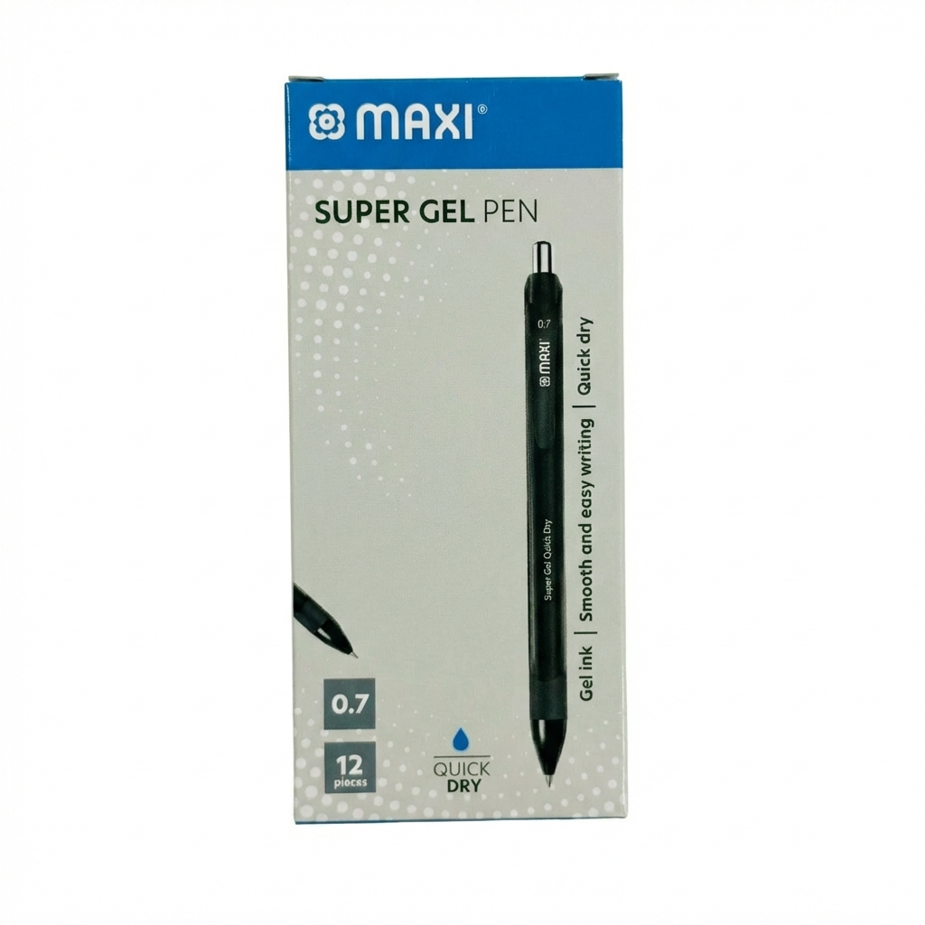 Maxi Gel Pen, 0.7mm, Box of 12