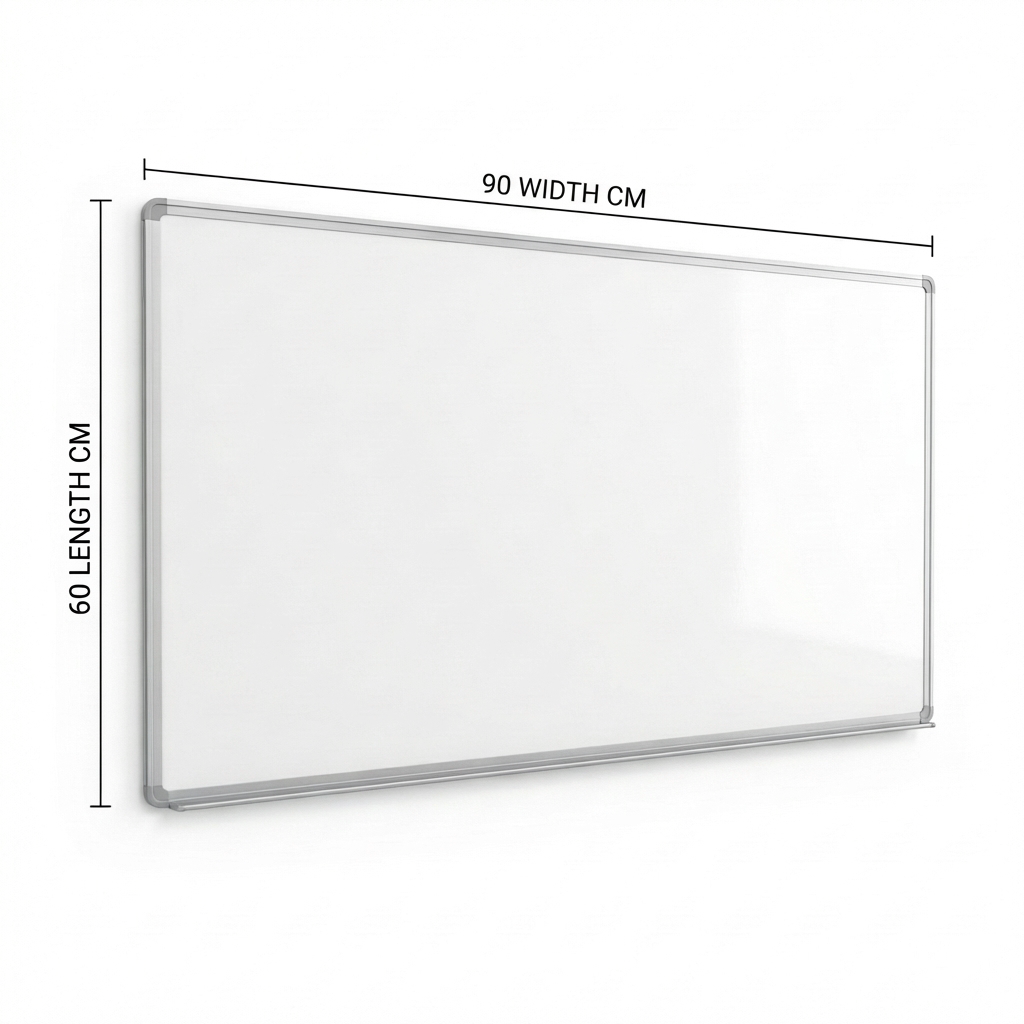 Maxi Single Sided Magnetic White Board, 60 cm x 90 cm