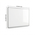 Maxi Single Sided Magnetic White Board, 30 cm x 40 cm