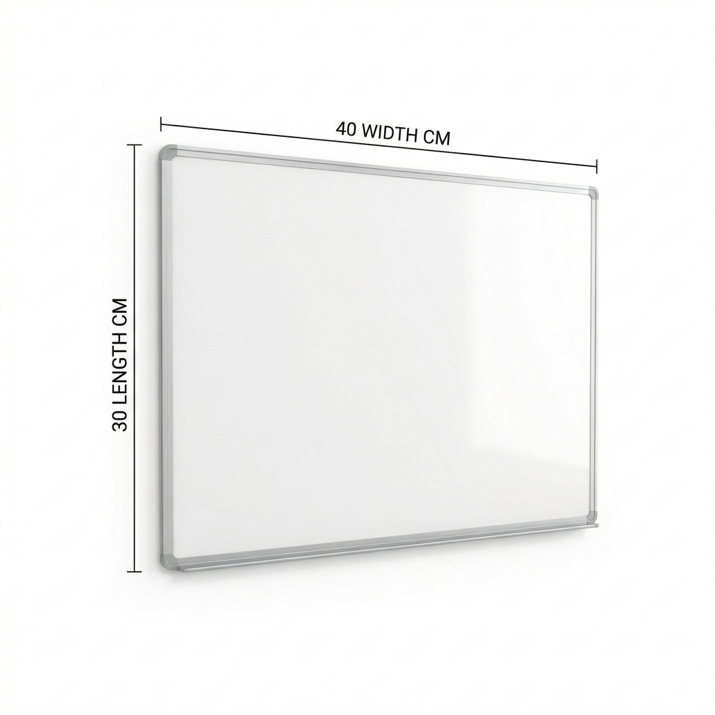 Maxi Single Sided Magnetic White Board, 30 cm x 40 cm