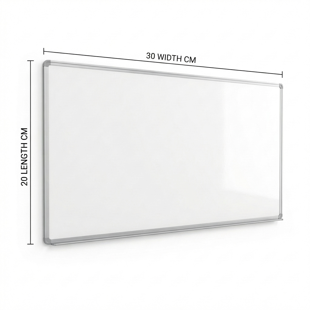 Maxi Single Sided Magnetic White Board, 20 cm x 30 cm