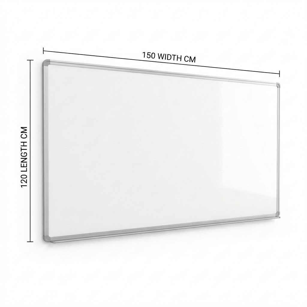 Maxi Single Sided Magnetic White Board, 120 cm x 150 cm