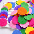 Multimate Vibrant Felt Circle Set, Pack of 110, Assorted Colours
